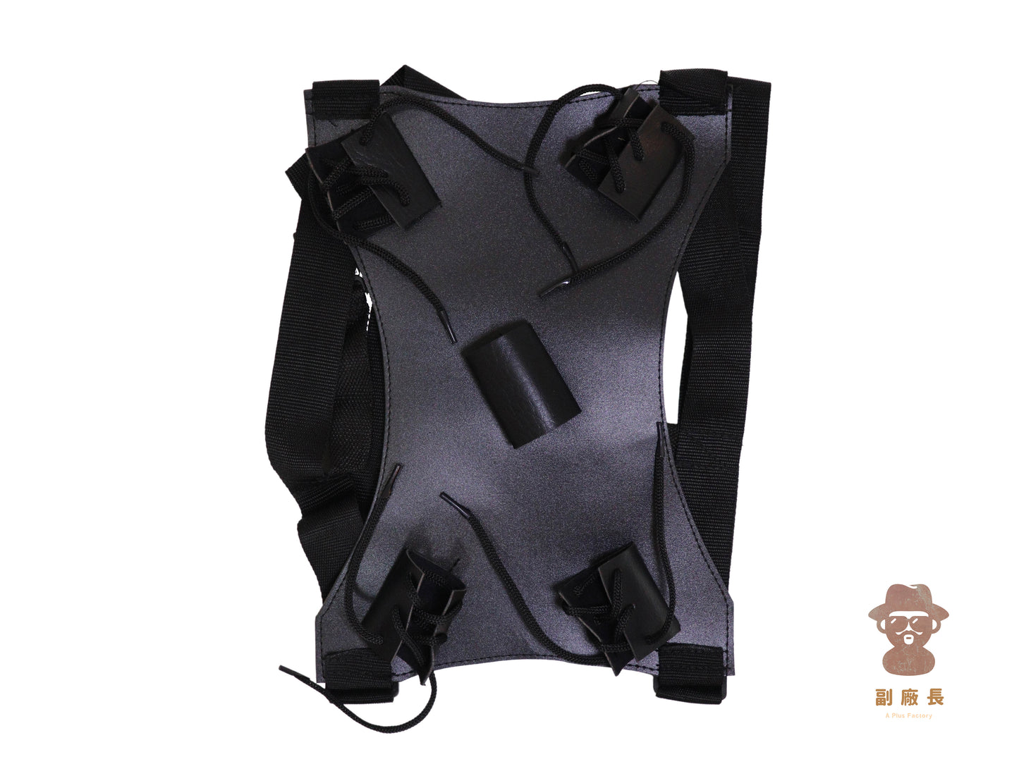 黑色 / 雙肩雙刀背帶 - 仿皮 背帶 - 副廠長